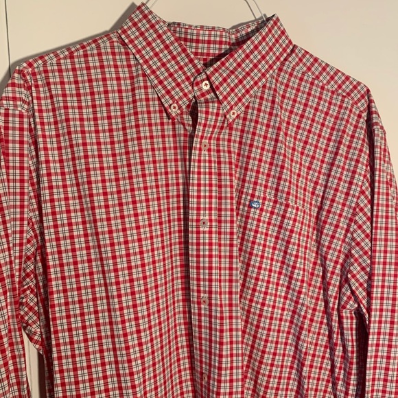 Southern Tide Other - Southern Tide Red Plaid Casual Button Down